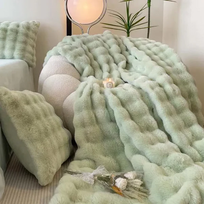 Plush Soft Faux Fur Winter Blanket