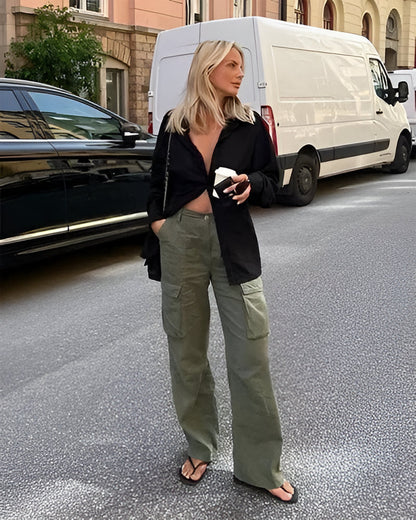 Relaxed Fit Tactical Cargo Pants