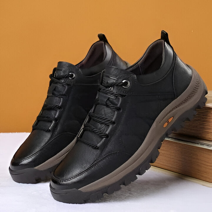 Orthotic Men's Leather Loafers with Good Arch Support