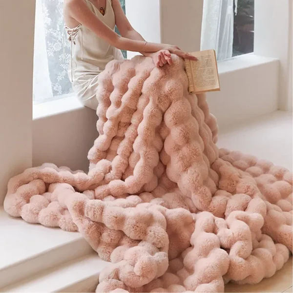 Plush Soft Faux Fur Winter Blanket - Halri