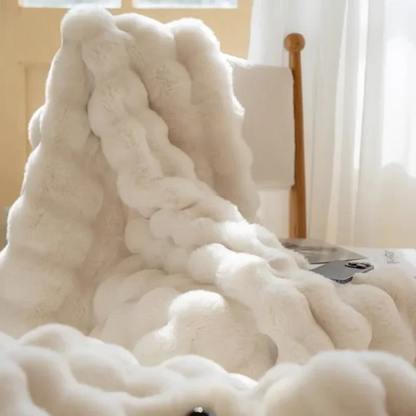 Plush Soft Faux Fur Winter Blanket