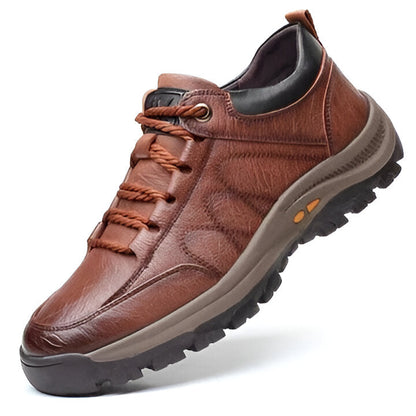 Orthotic Men's Leather Loafers with Good Arch Support - Halri