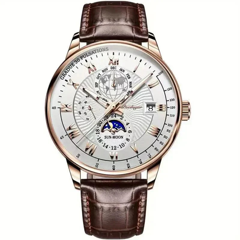 Premium Men's Automatic Moon Phase Watch - Halri