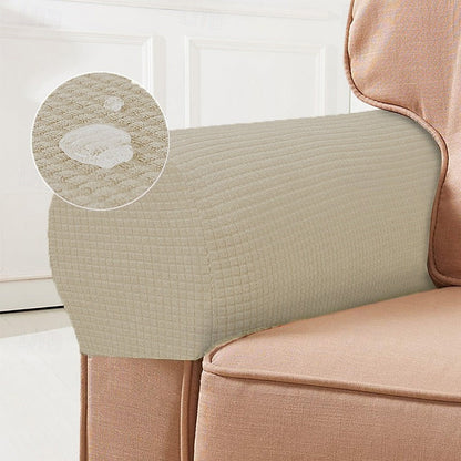 Housses extensibles pour accoudoirs de chaise - Lot de 2, rouges