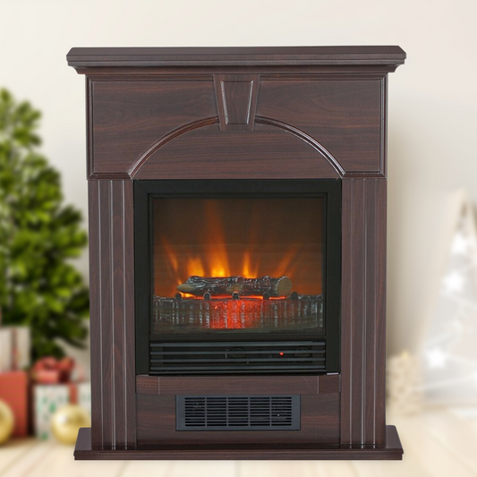 Realistic Electric Faux Fireplace Mantel 28 - Halri