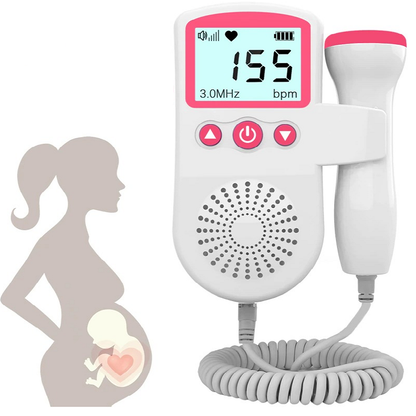 Baby Heartbeat Monitor Fetal Doppler Detector