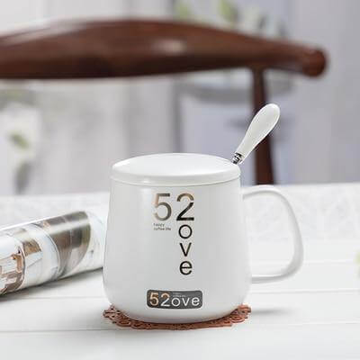 Coffret cadeau de tasses à café de luxe au design marbré