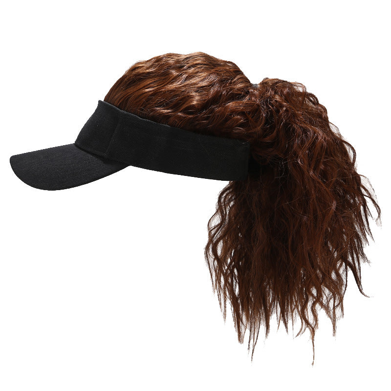 Fashionable Synthetic Hair Summer Sport Cap - Halri