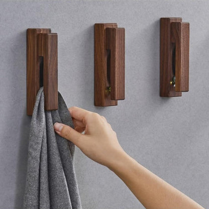 Rustic Wood Bath Towel Rack - Halri