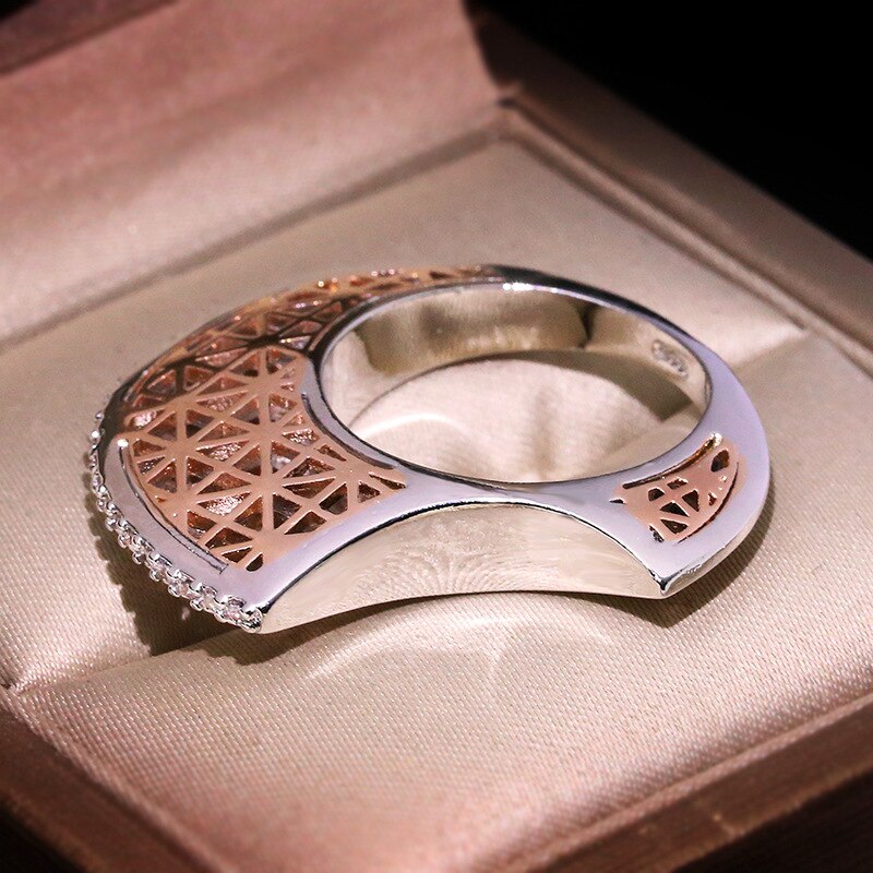 Unique Silver Crescent Moon Ring - Halri