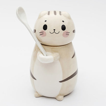 Ensemble de tasses à café en céramique Adorable Chat