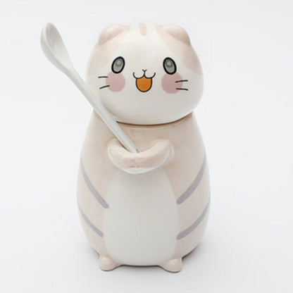Ensemble de tasses à café en céramique Adorable Chat