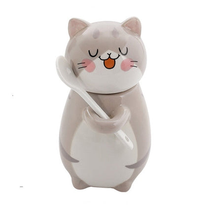 Ensemble de tasses à café en céramique Adorable Chat