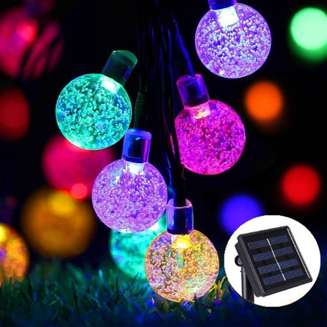 Colorful Solar Powered Garden String Lights - Halri