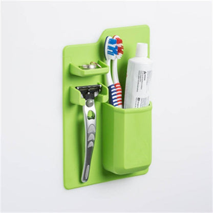 Rangement pratique en silicone pour salle de bain