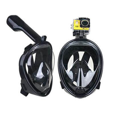 Masque de plongée Clear View avec bouchons d'oreilles
