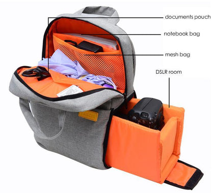 Rainproof Camera Hiking Backpack