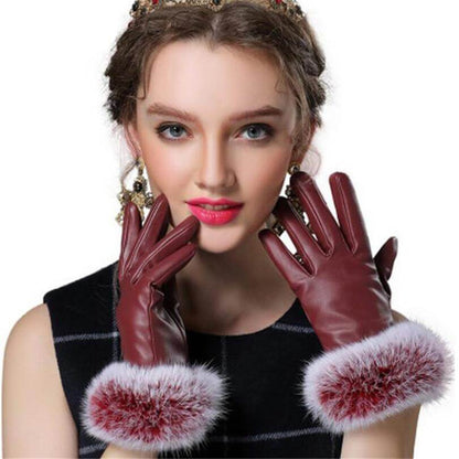 Luxurious Real Fur Winter Gloves for Women - Halri