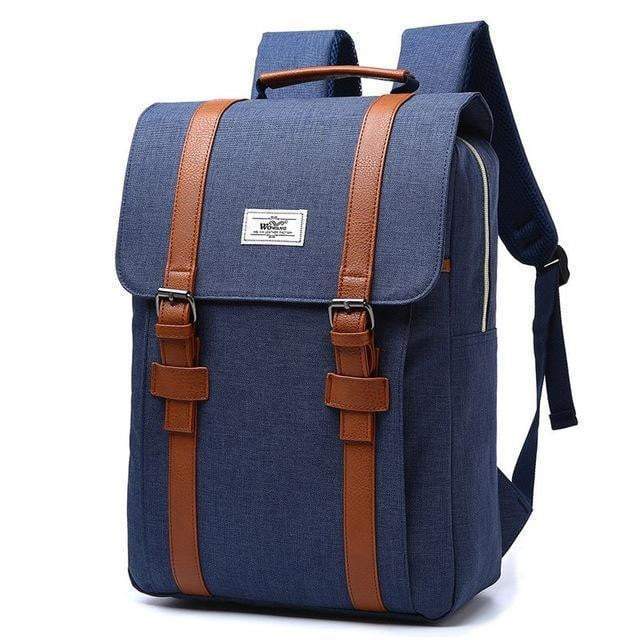 Sac à dos en toile style rétro 