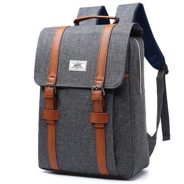 Sac à dos en toile style rétro 