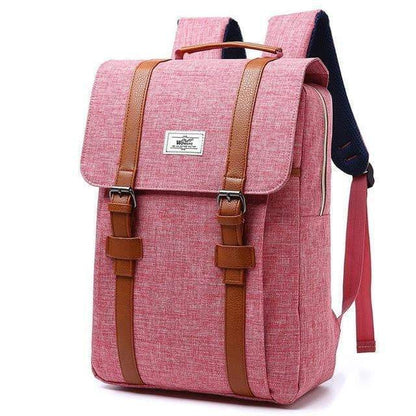 Sac à dos en toile style rétro 