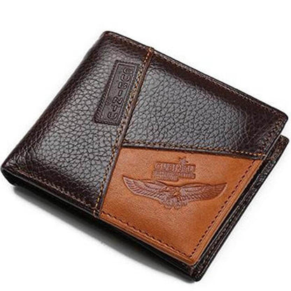 Real Leather Men's Zip Wallet with Coin Pouch - Halri