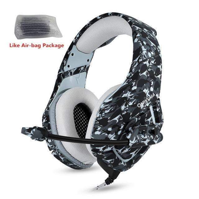 Casque audio camouflage vert tactique
