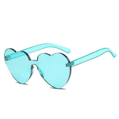Lunettes de soleil romantiques en forme de cœur