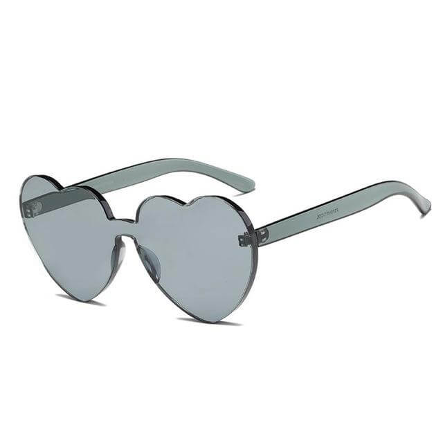 Lunettes de soleil romantiques en forme de cœur