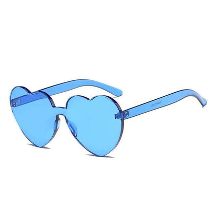 Lunettes de soleil romantiques en forme de cœur
