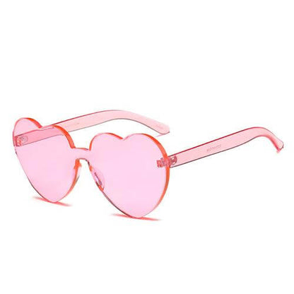 Lunettes de soleil romantiques en forme de cœur