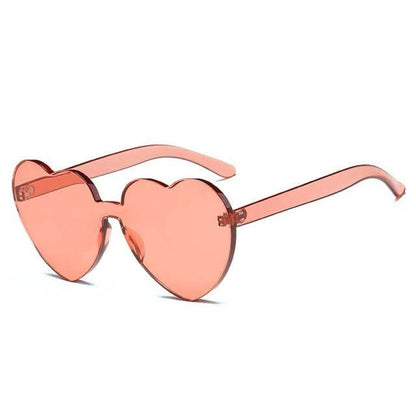 Lunettes de soleil romantiques en forme de cœur