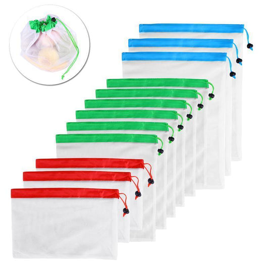 Reusable Grocery Bags 12 Pack Washable Shopping Totes - Halri