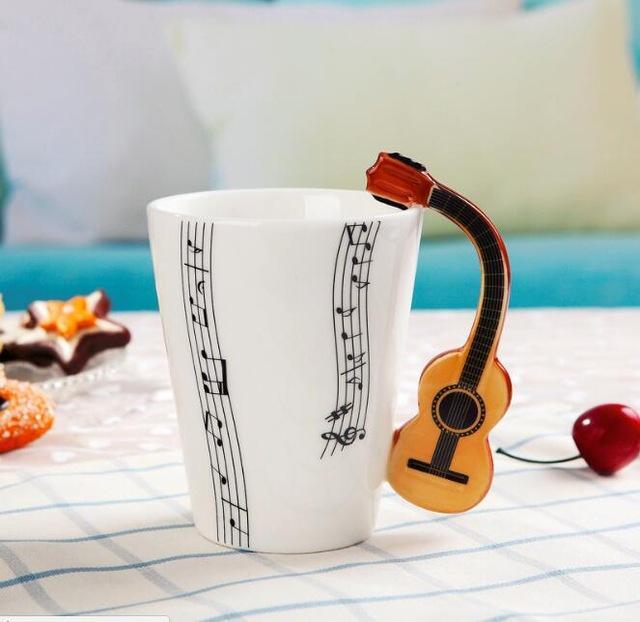 Mug à café guitare humoristique