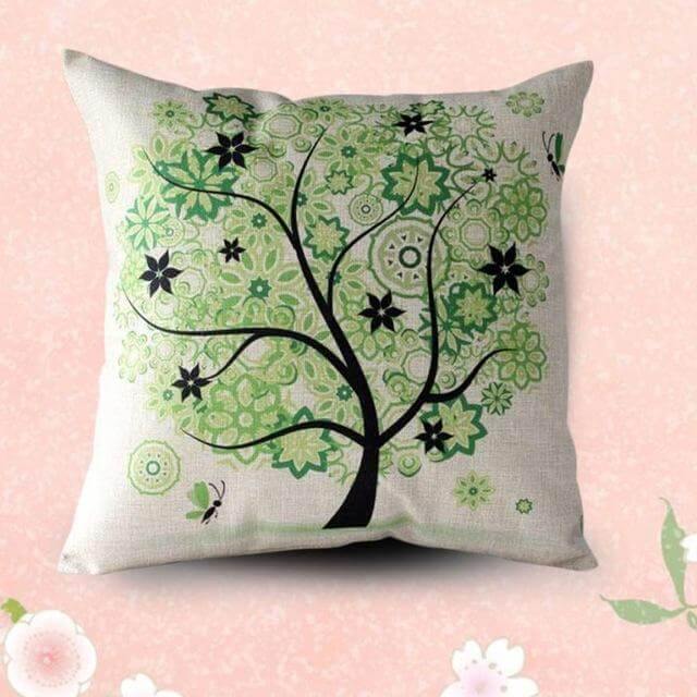 Housses de coussin douces pour canapé à motif de feuilles d'automne
