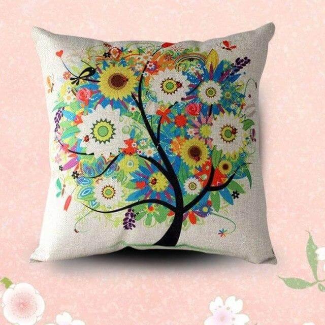 Housses de coussin douces pour canapé à motif de feuilles d'automne
