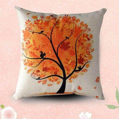 Housses de coussin douces pour canapé à motif de feuilles d'automne