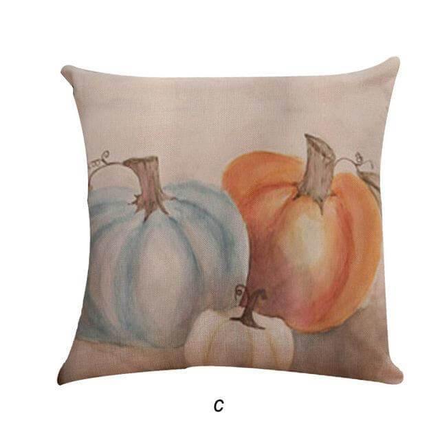 Housses de coussin décoratives citrouille d'automne