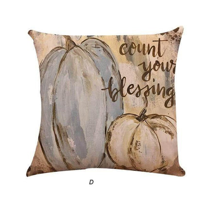 Housses de coussin décoratives citrouille d'automne