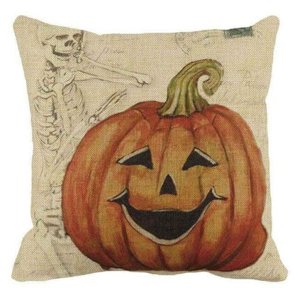 Spooky Orange Halloween Pillow Covers - Halri