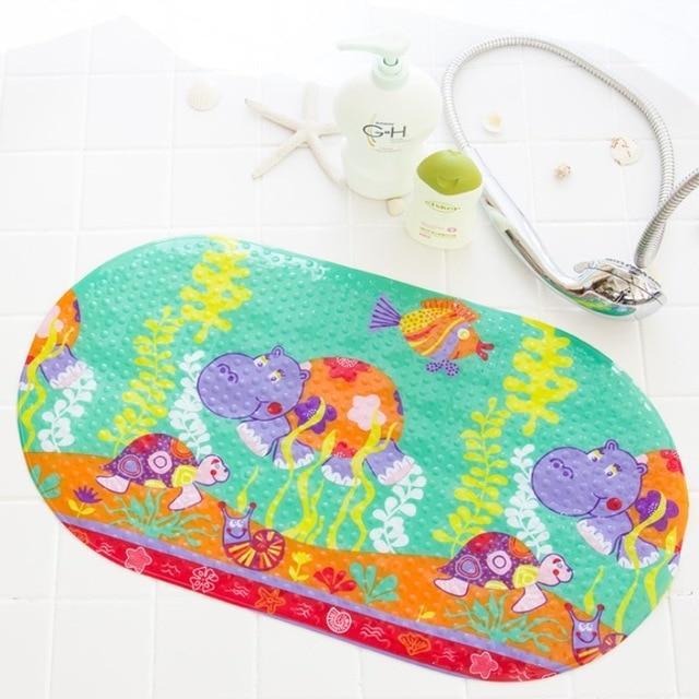 Tapis de bain antidérapant amusant en forme d'animaux