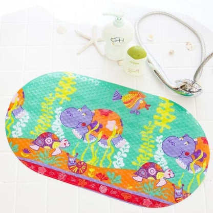 Tapis de bain antidérapant amusant en forme d'animaux