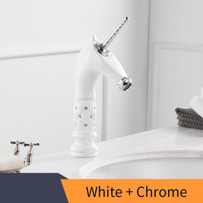Robinet de salle de bain licorne coloré