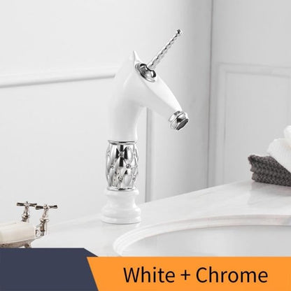 Robinet de salle de bain licorne coloré