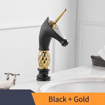 Robinet de salle de bain licorne coloré