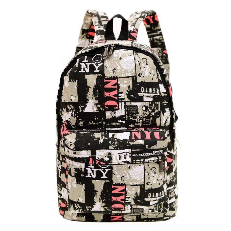 Sac à dos classique en toile style vintage