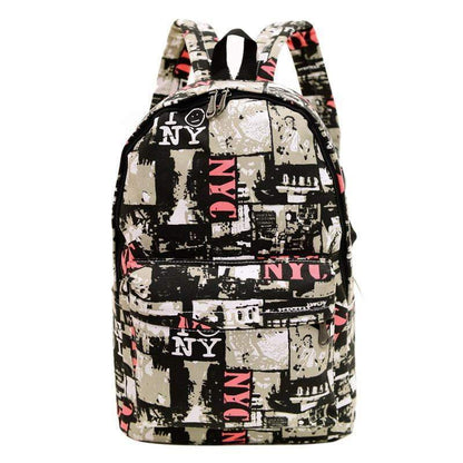 Sac à dos classique en toile style vintage