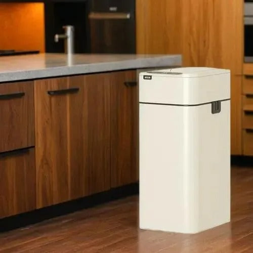 Poubelle automatique sans contact en acier inoxydable