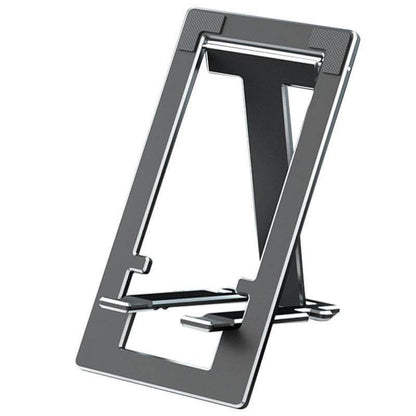 Support de téléphone pliable en métal fin et compact