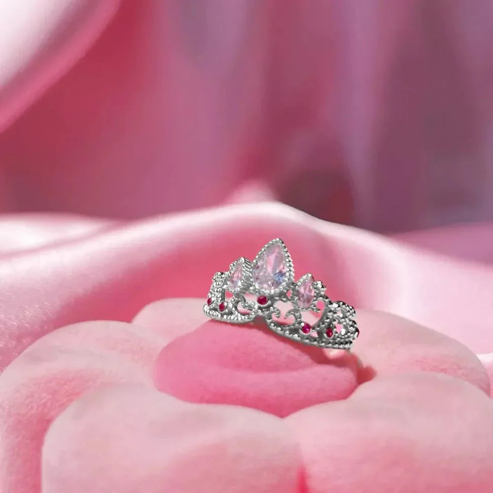 Ensemble de bijoux couronne style princesse